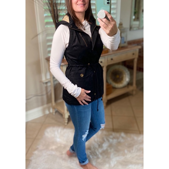 👖 Military Fur Lined Vest US L - Picture 4 of 6